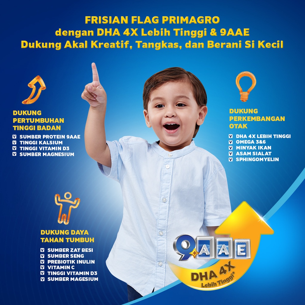 Frisian Flag Primagro 3+ Madu 2000 gr Susu Formula Pertumbuhan Anak - 1 Pcs