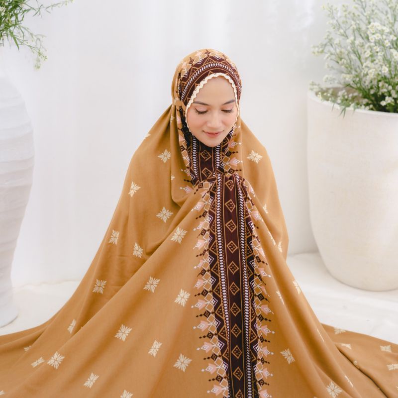 MUKENA ZIANISA BORDER IED HAMEEDA SERIES ALLSIZE