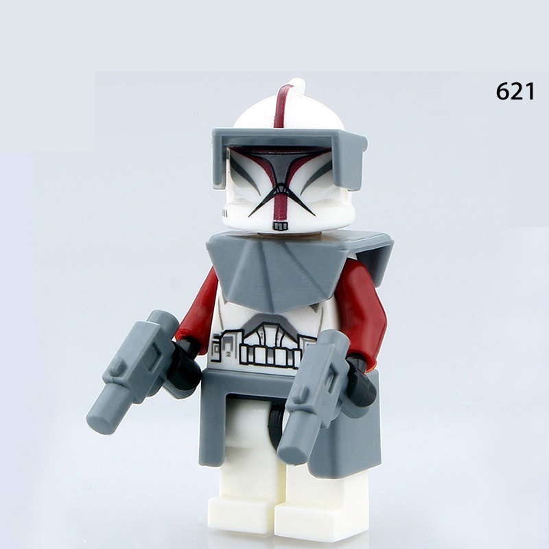 Clone Trooper Heavy Soldier Minifigures Star Wars Commander REX FOX Serigala Demolition Soldier Koleksi Angka Mini