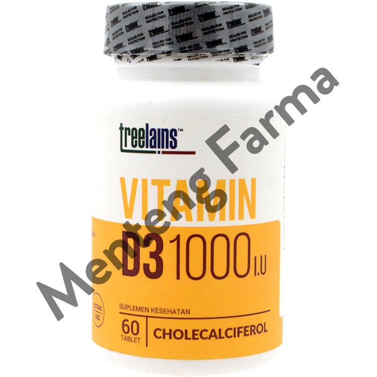 Treelains Vitamin D3 1000 IU 60 Tablet - Suplemen Tulang &amp; Imun Tubuh