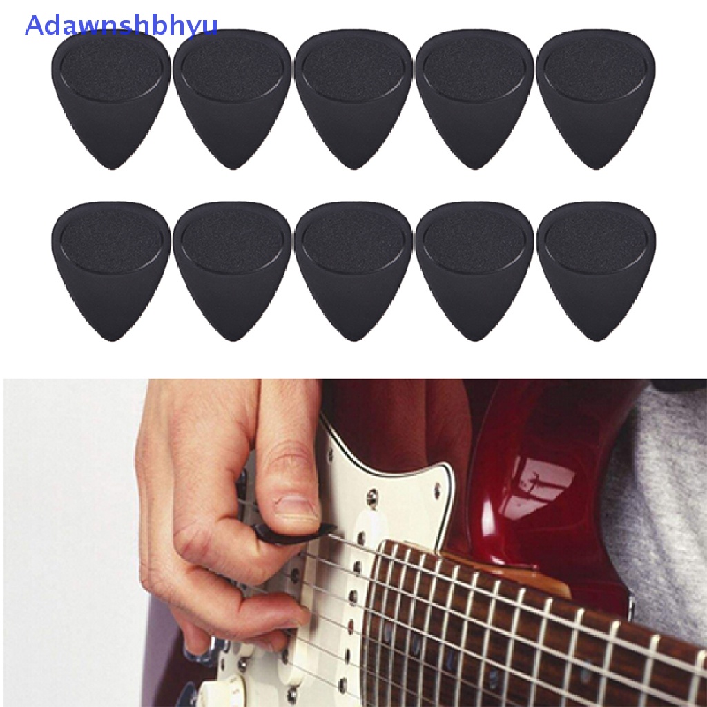 Adhyu 10pcs 0.7mm Gitar Listrik Akustik Picks Plectrum Untuk Alat Musik ID Warna Acak