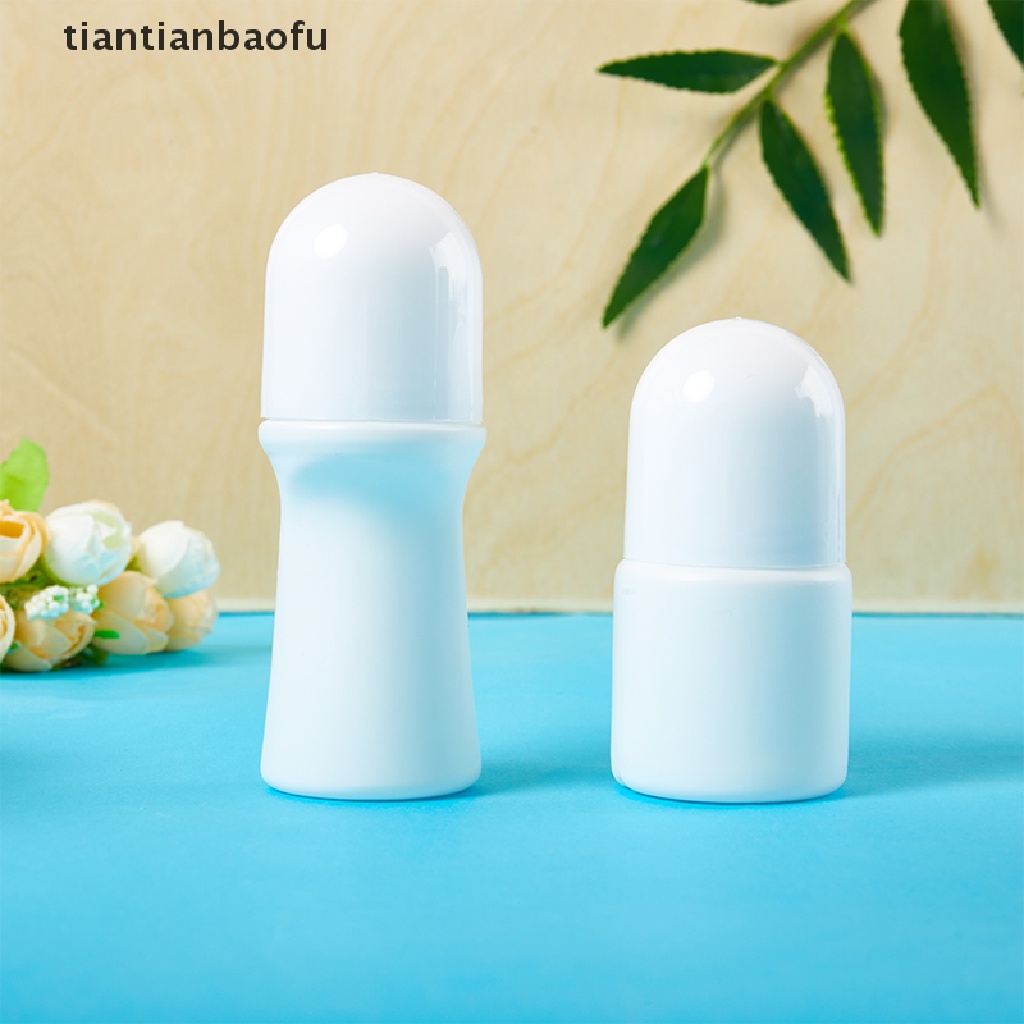 [tiantianbaofu] 5pcs 30ml Botol Roll on Plastik Kosong Obat Isi Ulang Butik