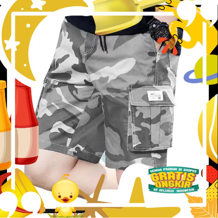 CELANA CARGO PENDEK PRIA MOTIF DORENG/CELANA CARGO PENDEK ARMI/CHINOS ARMI/CHINOS DORENG/CELANA SANT
