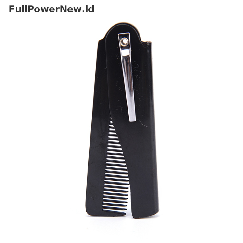 Power 1Pc Sisir Rambut Lipat Pocket Clip Hair Moustache Beard Comb Alat Styling Rambut ID