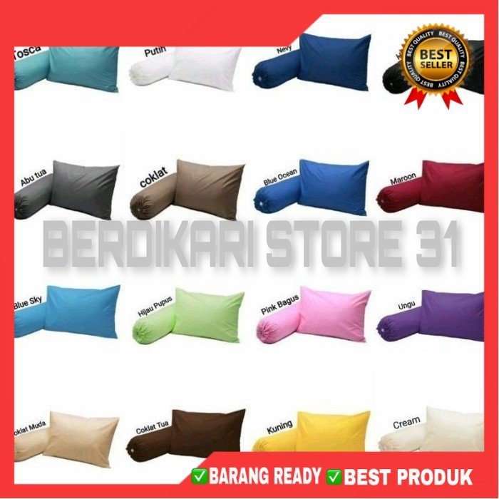 [BS]SARUNG BANTAL /SARUNG GULING EMBOS SATUAN BAHAN LEMBUT TERLARIS