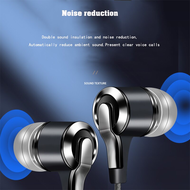 Headphone 3.5mm in-ear 1.2m Kontrol Kabel Headphone Olahraga Huawei Honor smart phone Headphone Kabel Dengan Mikrofon