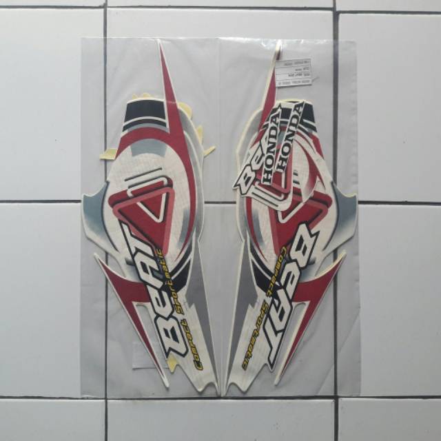 striping sticker lis body honda beat karbu lama 2009 2010 putih