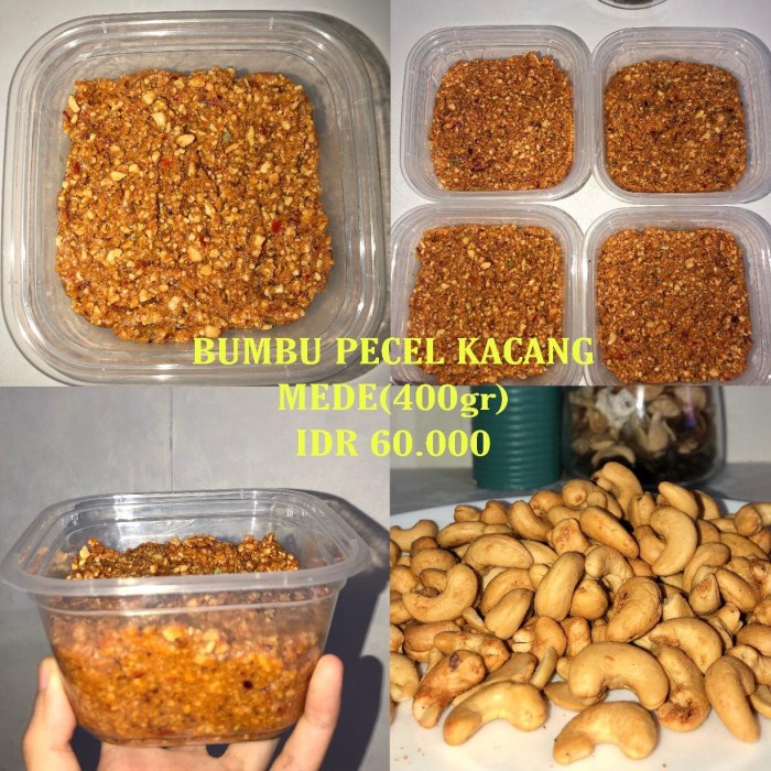 

Best Seller [COD] Bumbu Pecel Kacang Mede 400gr - Pedas