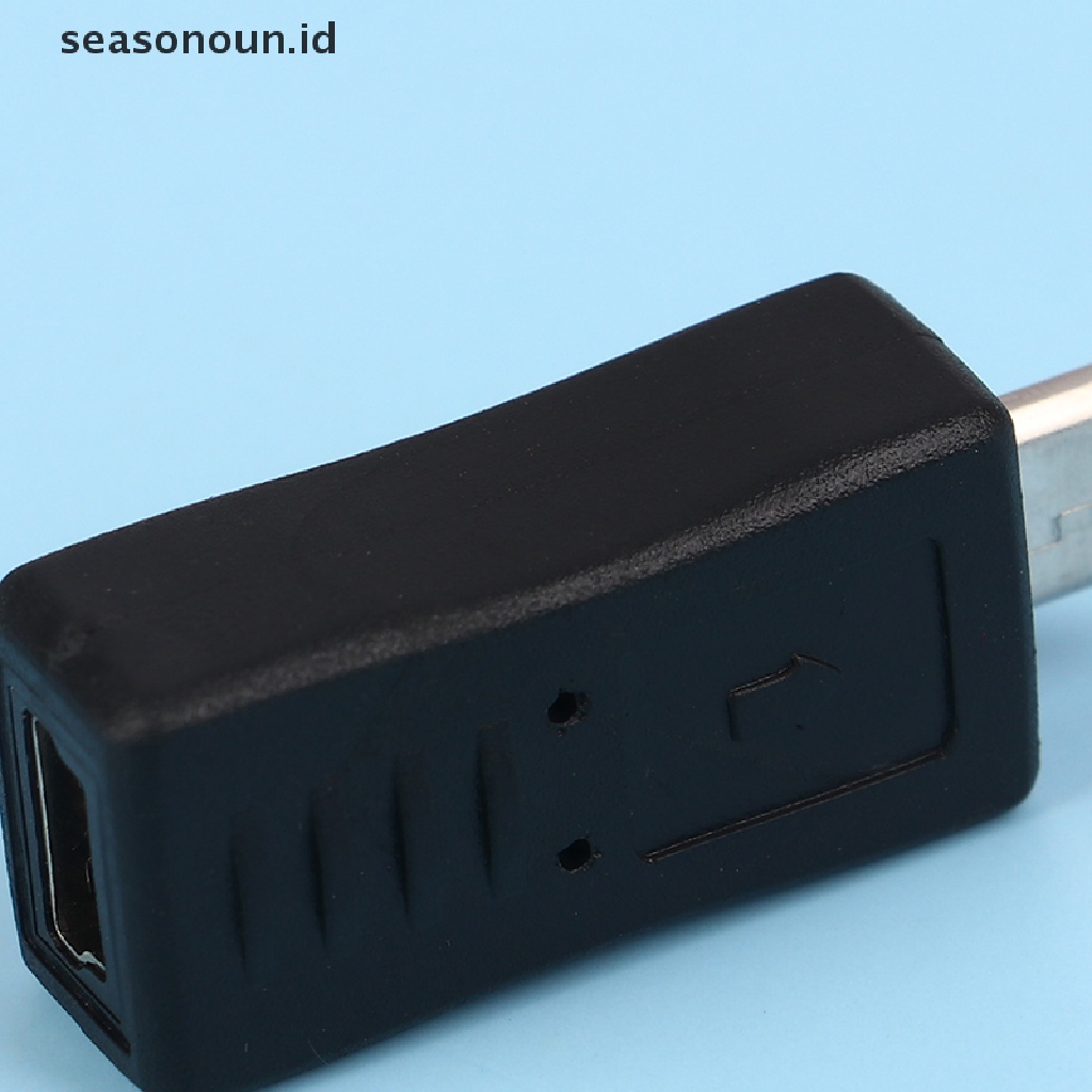 Seasonoun Mini USB 5Pin Male to Micro USB Female Bentuk MP3 Adapter Converter.