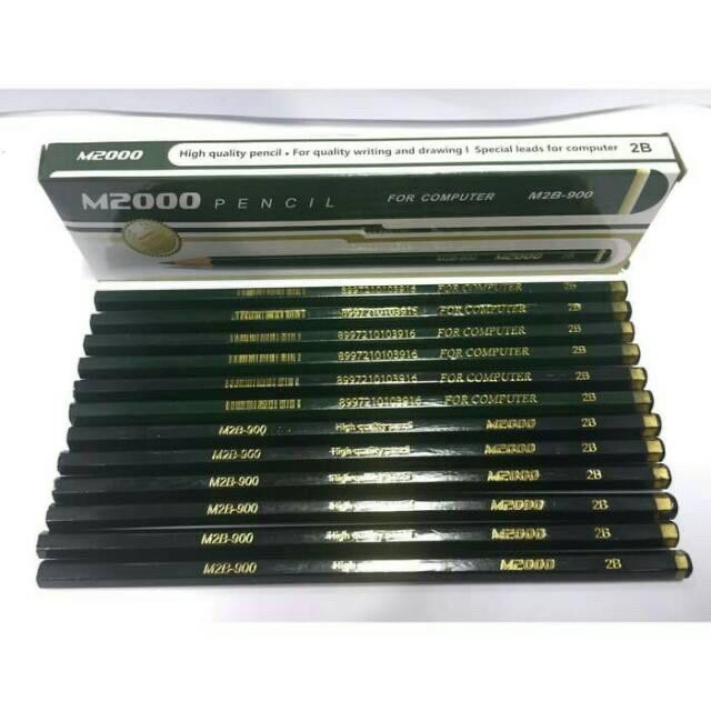 M2000 Pensil 2B Murah 1 Box Isi 12 Pcs