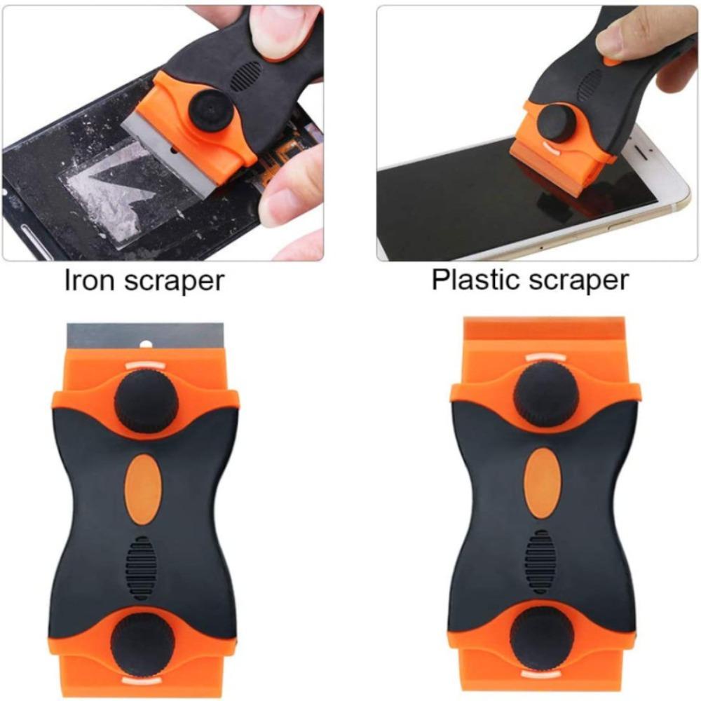 Lanfy Alat Scraper Jendela Dapur Penghilang Es Auto Film Sticker Cleaning Scraper Scraping Squeegee Tool