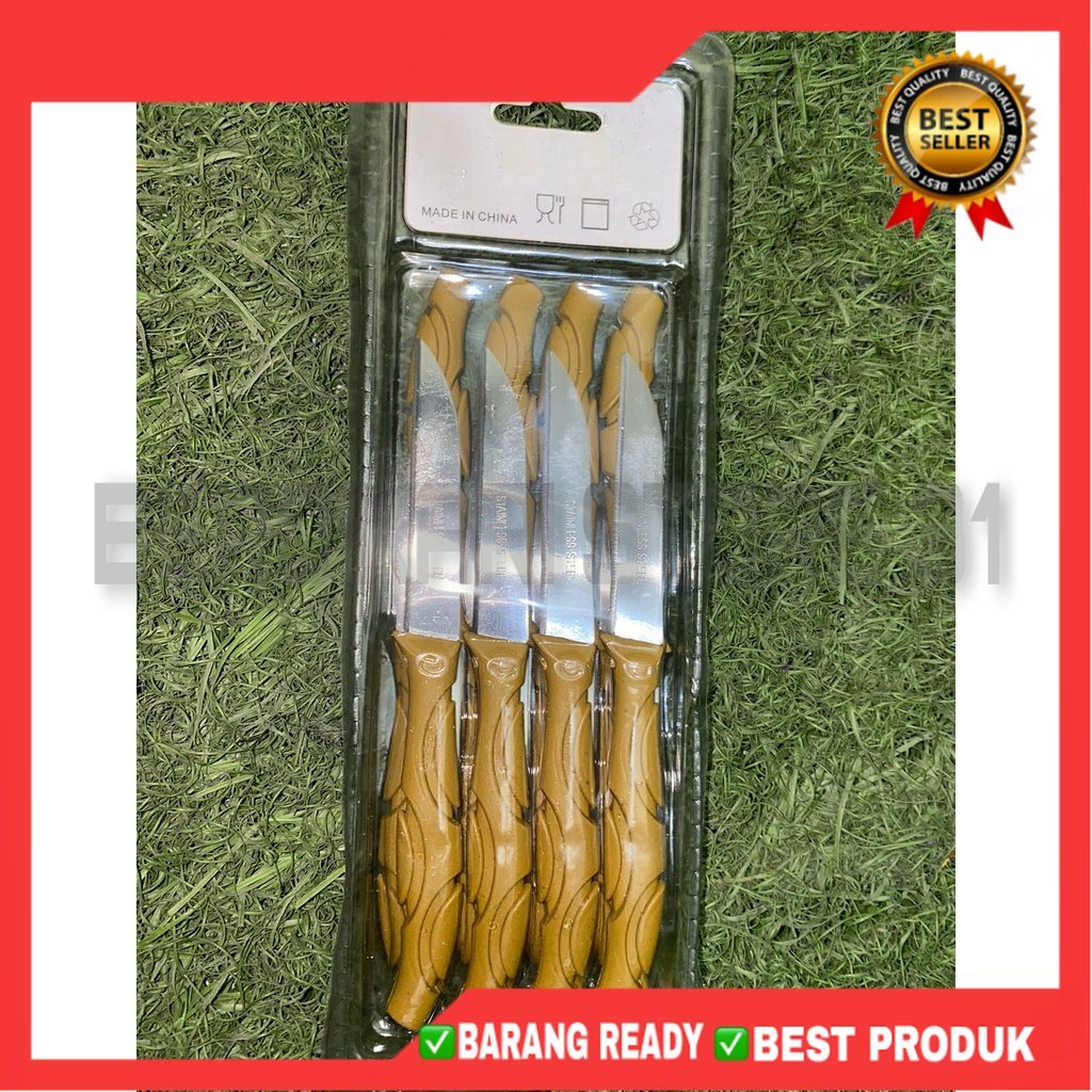 [BS] PISAU BUAH STAINLESS STEEL 1 LUSIN 12 SET PCS 12PCS 12SET KUALITAS TERBAIK TAHAN KARPAT