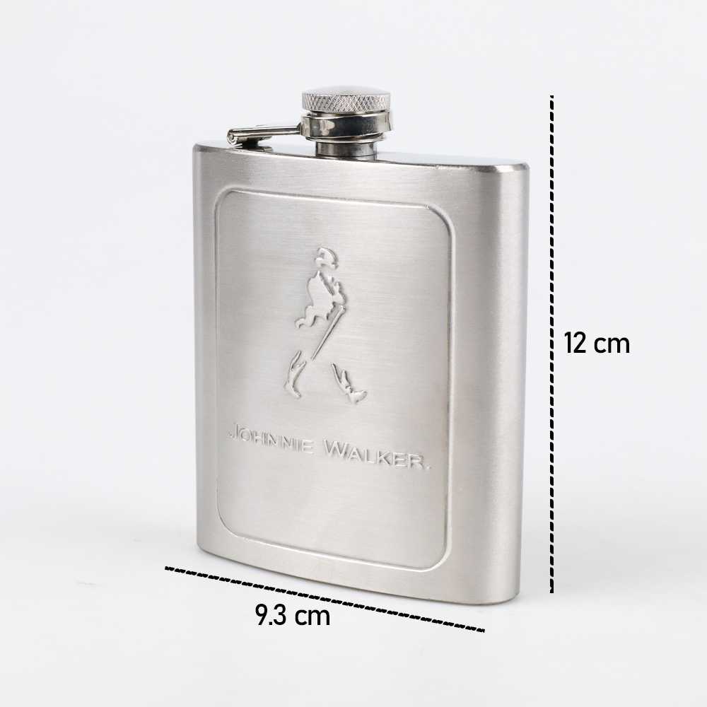 (BISA COD) FTIHSHP Hip Flask Stainless Steel 7 Oz