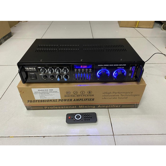 amplifier targa ka260 blutooth usb equaliser targa ka 260