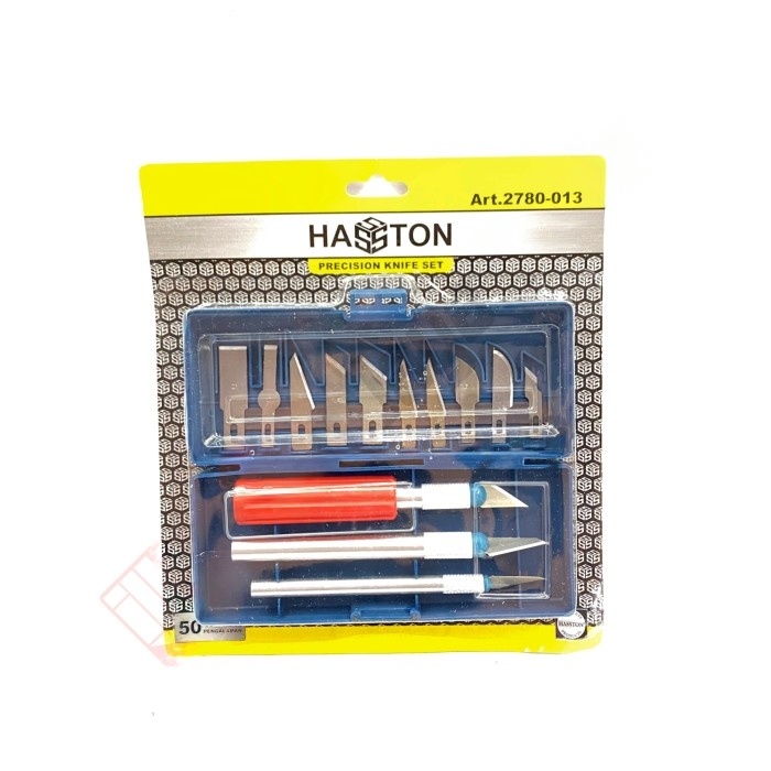 

HASSTON 2780-013 Hobby Knife Set 16 Pcs - Pisau Ukir Pahat Kayu Set