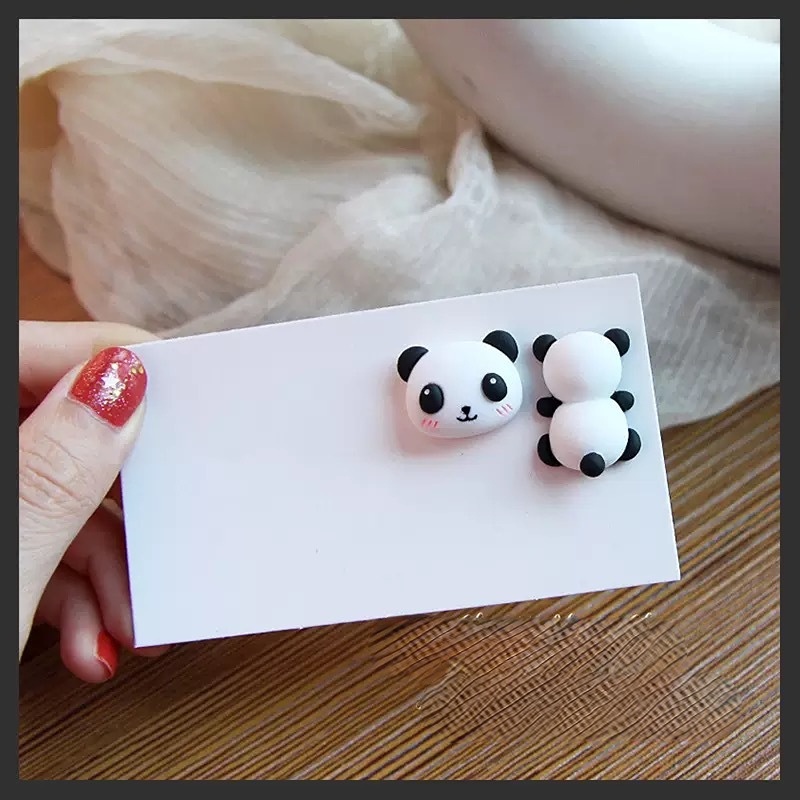 Anting Tusuk Gambar Kartun Yang Indah Dinosaurus Kelinci Panda Bunga Wortel Hello Kitty Earrings Perhiasan Untuk Wanita Anak