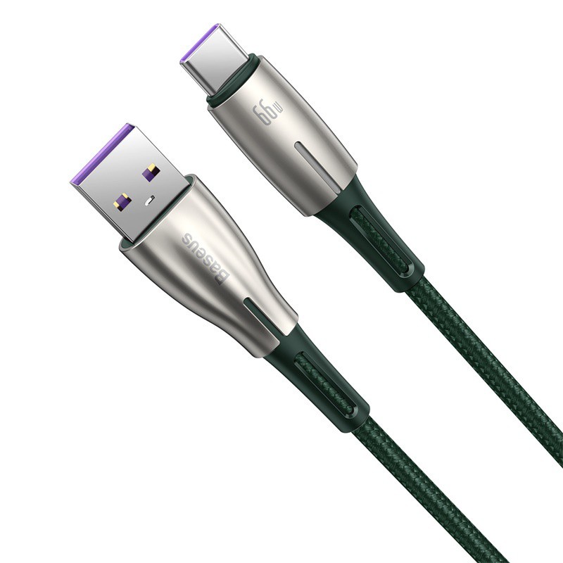 BASEUS Kabel 66W Water Drop-shaped Lamp SuperCharge Cable Type-C 1m 2m - CATSD