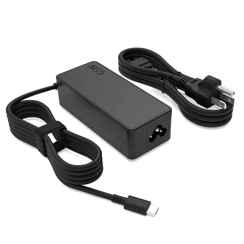 Zzz Adaptor AC Laptop Power Supply USB-C Type-C Charger 65W PD Fast Charging