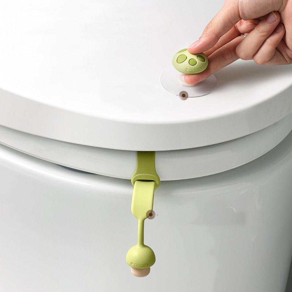 [Elegan] Pegangan Dudukan Toilet Rumah Tangga Multifungsi Aksesoris Toilet Kamar Mandi Menghindari Sentuh Closestool Pengangkat Tutup