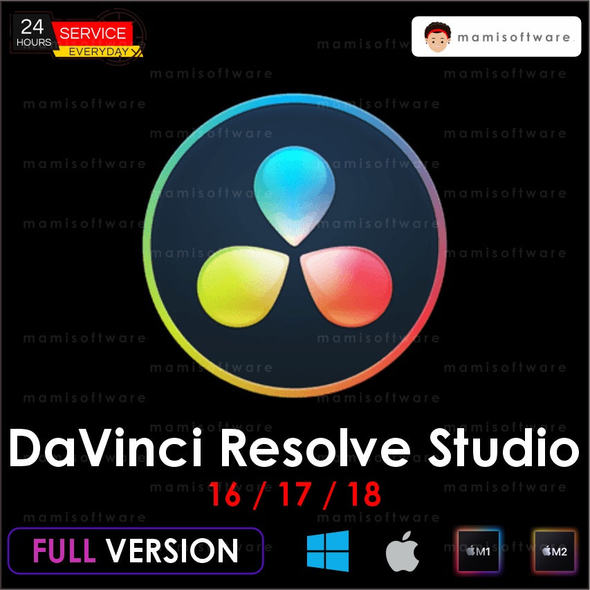 (win mac m1) DaVinci Resolve Studio 18 17 16