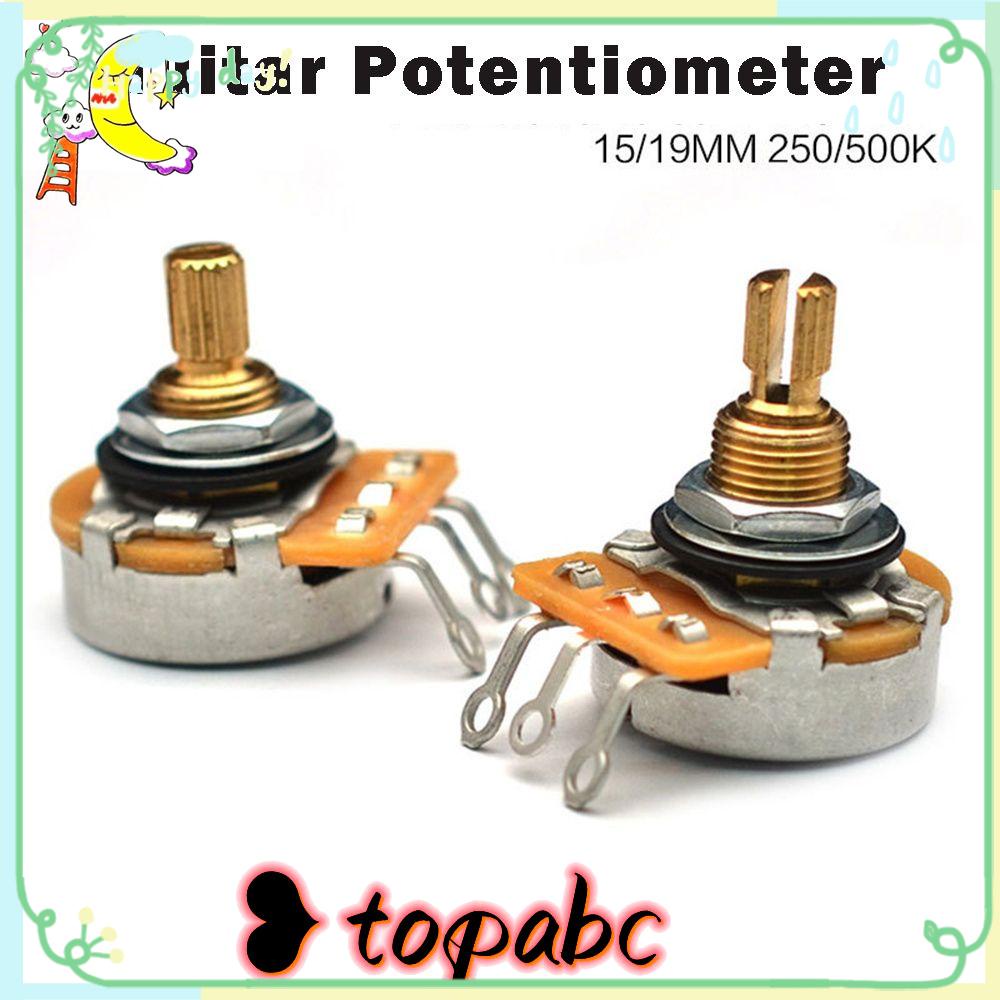 Potensiometer Gitar TOP Kualitas Tinggi Timbre Volume15 /19mm Panel Guitars250/500k