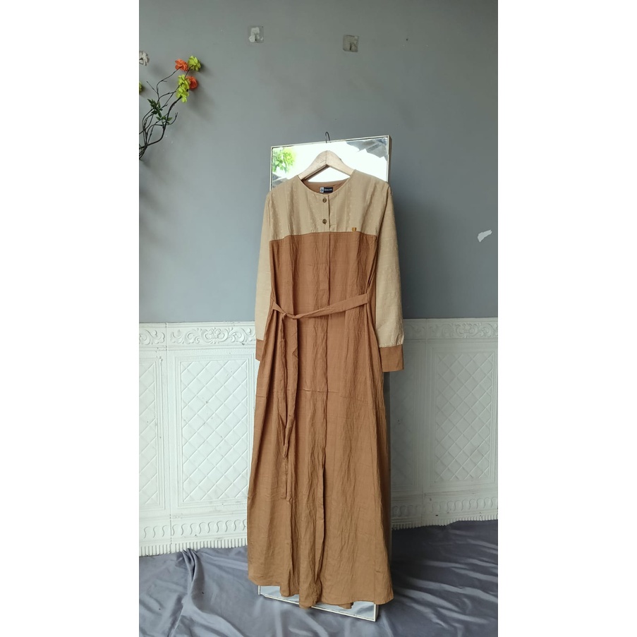 GAMIS POLOS LINEN MIX BURKAT KATUN BORDIR ALYZE DRESS EXSLUSIVE BY.ROZWAH/COD/GAMIS AGHATA DRESS/gamis pololinen/gamis lebaran