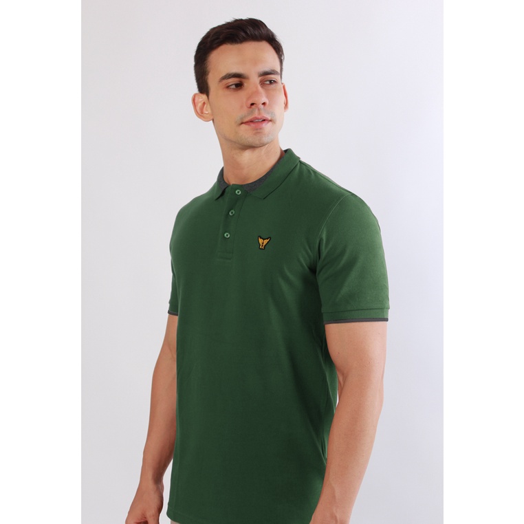 RMY / Emba Classic-Biogo Olive Kaos Polo Pria Lengan Pendek