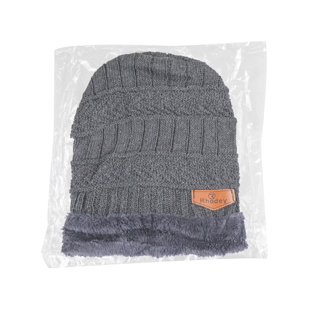 Rhodey Kupluk Wool Winter Beanie Hat - Gray