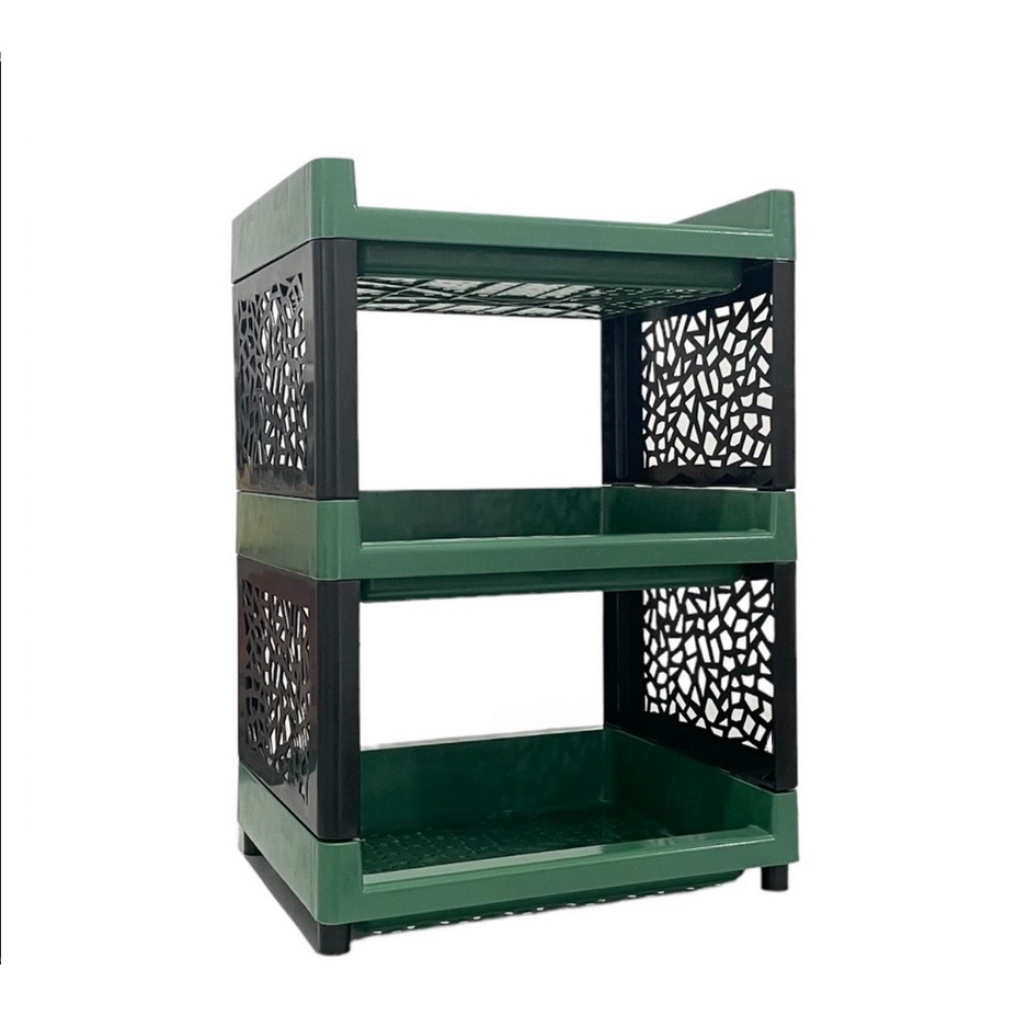 Rak Yoyo Plastik 4 Susun Rak serbaguna 4 tingkat Tanpa Roda