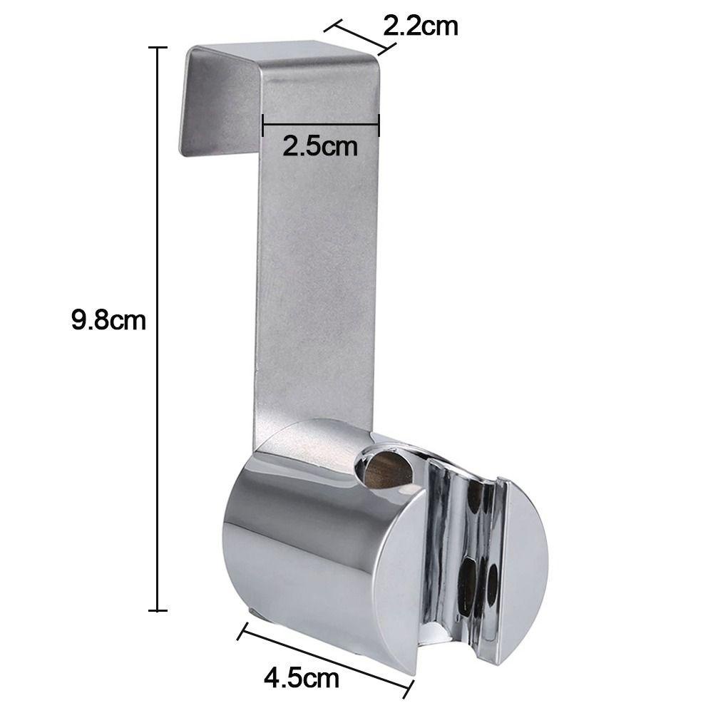 Populer Handheld Shower Wand Hook Bracket Stainless Steel Gantungan Kloset Sprayer Holder Shower Bracket Toilet Show Head Hanger