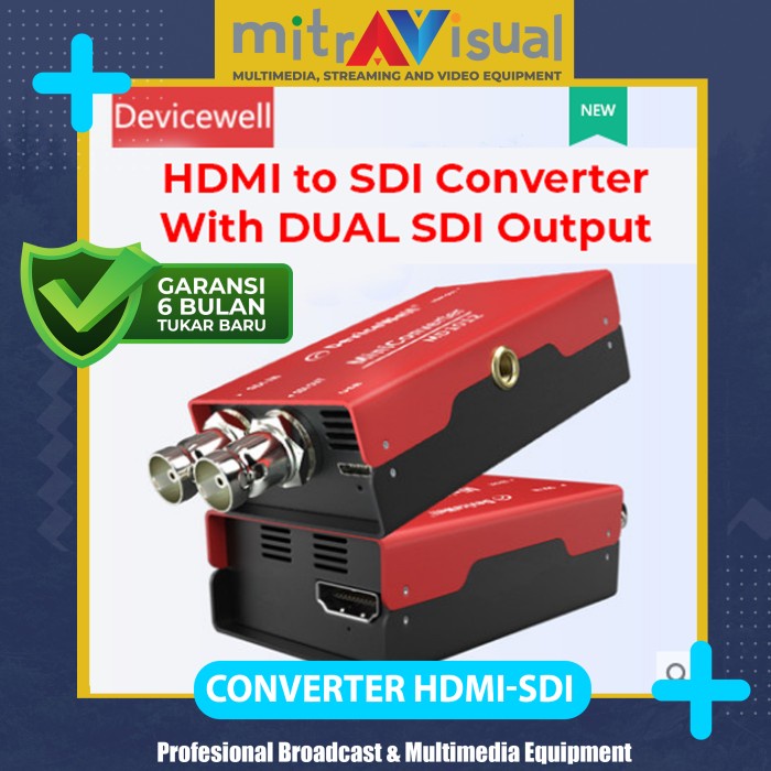 DeviceWell MD1021 Converter HDMI to SDI with Dual SDI Output