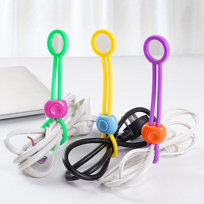 Kabel Organizer Kemasan Roti Sealing Strap Press Pengencang Dasi Kantong Makanan Fresh-keeping Storage Lashing Tool Hanging Design Storage Accessories Multifungsi