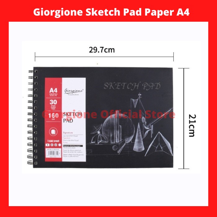 

DISKON SHOPEE/ DISKON CERIA/ G-SK30 Giorgione Sketch Book Paper Pad Buku Skets Gambar Kertas A4 A5 - A4