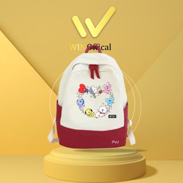 Tas Ransel Anak Sekolah BTS BT 21 Chimmy Tas Sekolah Anak Perempuan Win Official