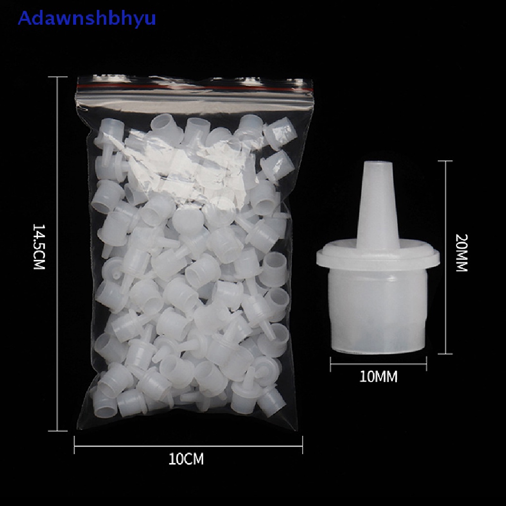 Adhyu 100pcs Eyelash Extensions Lem Botol Stopper Pengganti Kepala Khusus Plug ID