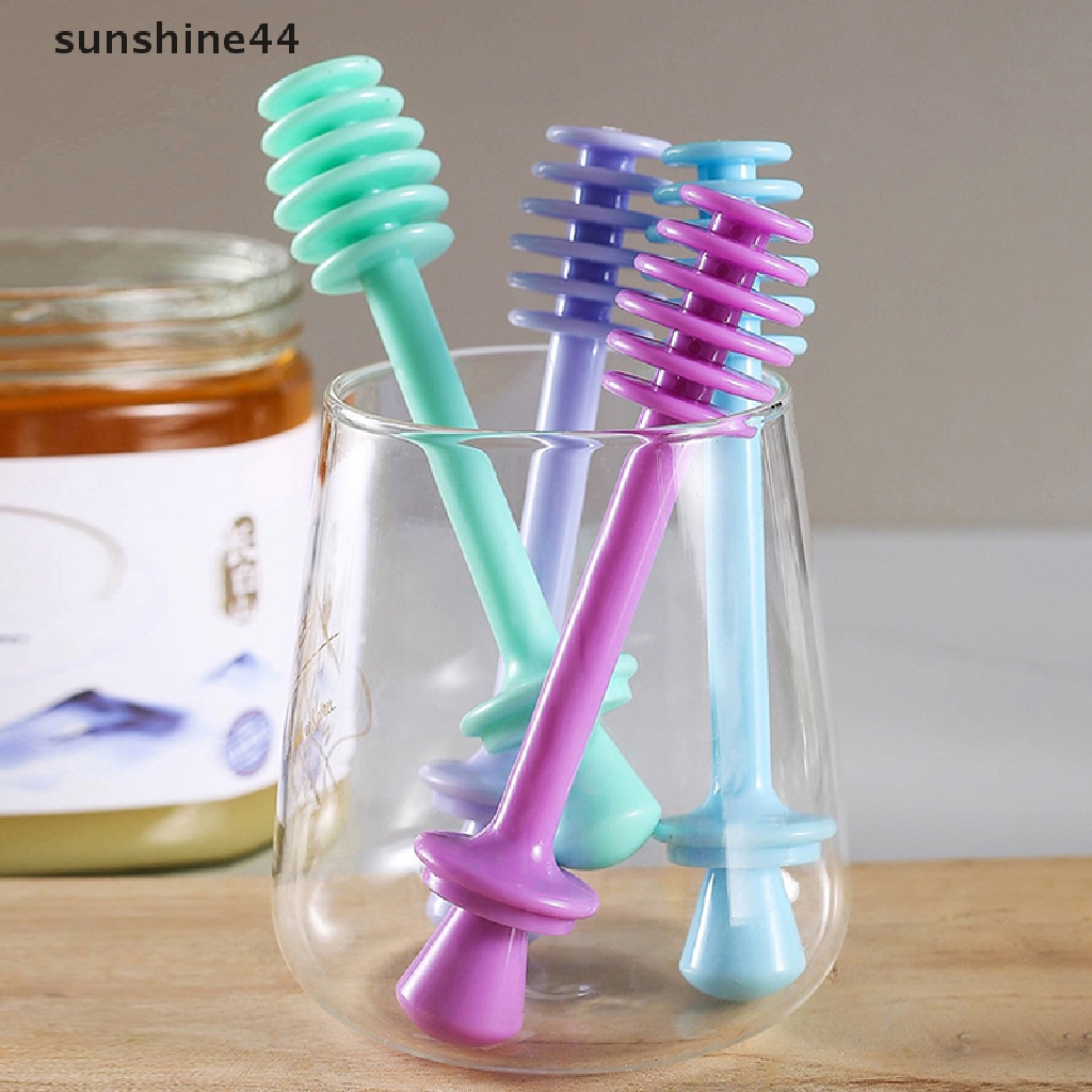 Sunshine Plastic Honey Stir Bar Pengaduk Madu Praktis Stick Jar Sendok Alat Dapur ID