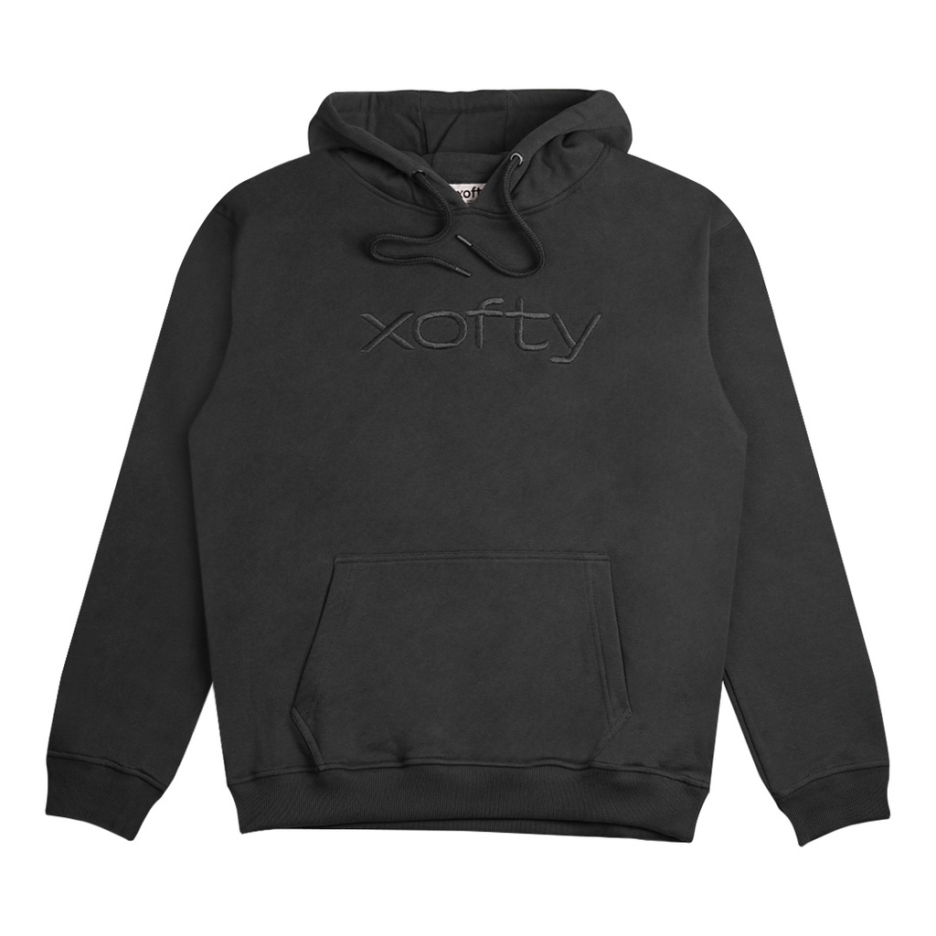 Xofty Sweater Hoodie Regular Fit Pria Dan Wanita Prodigy Black