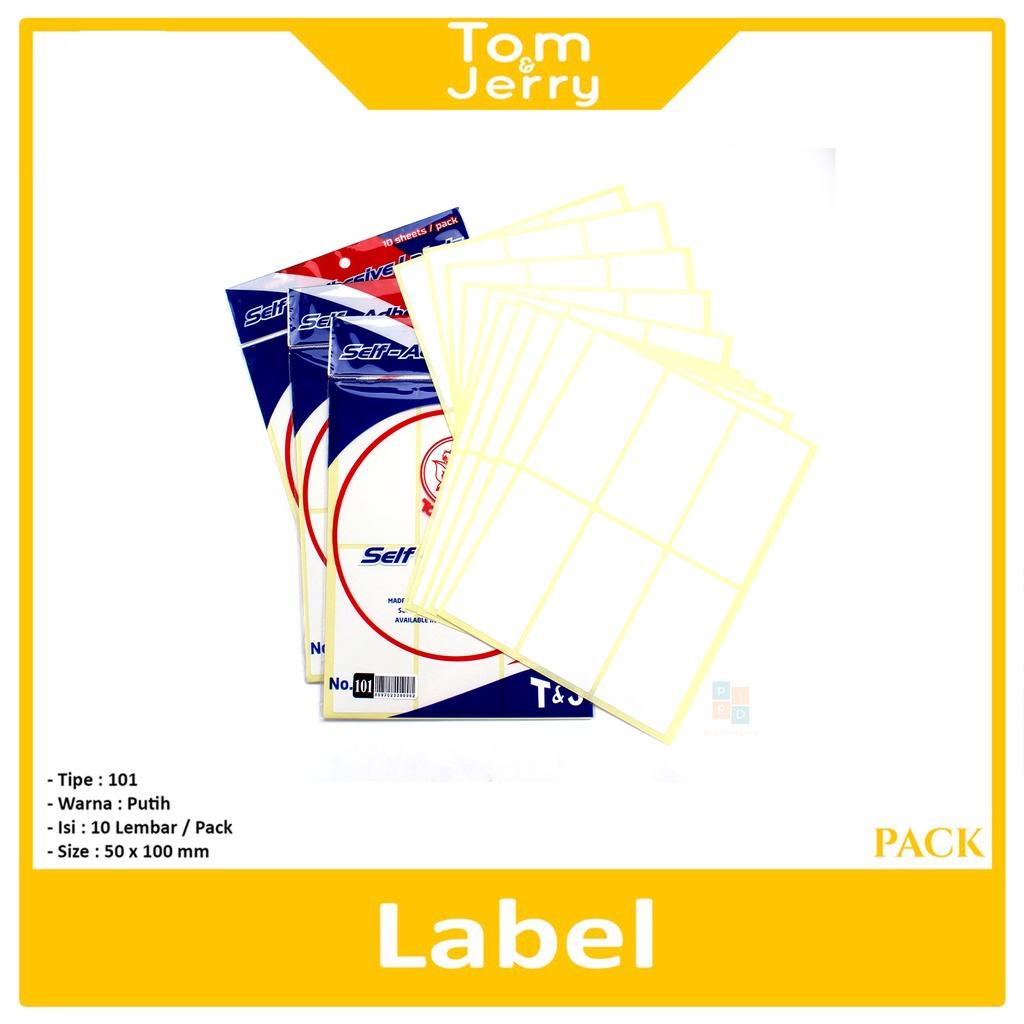 

Tom & Jerry - Label Paper Putih No.101 - Pad