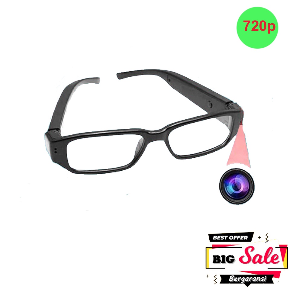 kamera pengintai HD 720p / Kacamata kamera mini /Spycam kacamata / camera tersembunyi / Kacamata cam