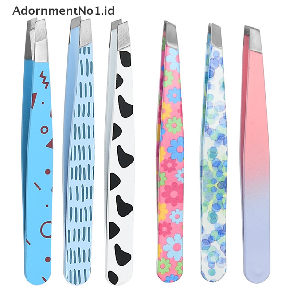 [AdornmentNo1] Pinset Alis Profesional Stainless Steel Klip Alis Miring Alat Makeup [ID]