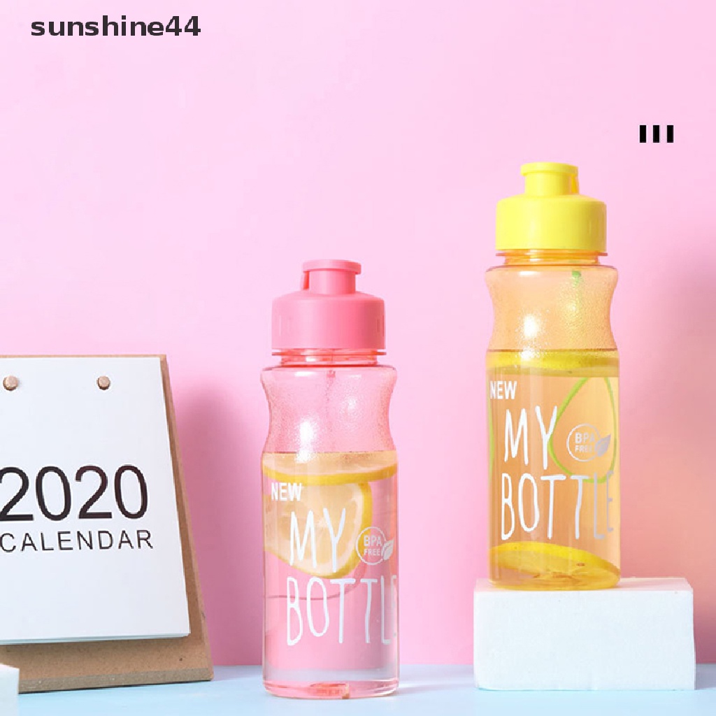 Sunshine Cangkir Air Sport Botol Air Couple Cangkir Air Plastik Portable Hadiah Mug ID