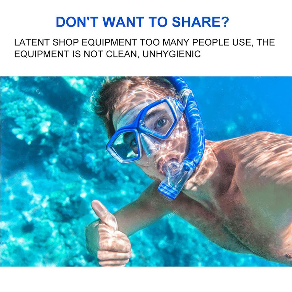 Alat Selam  Short Mouthpiece Silicone Comfort Snorkel Mouthpiece Selam Diving Mouthpiece Aksesoris Selam Snorkel Black / Clear Silicone Comfort