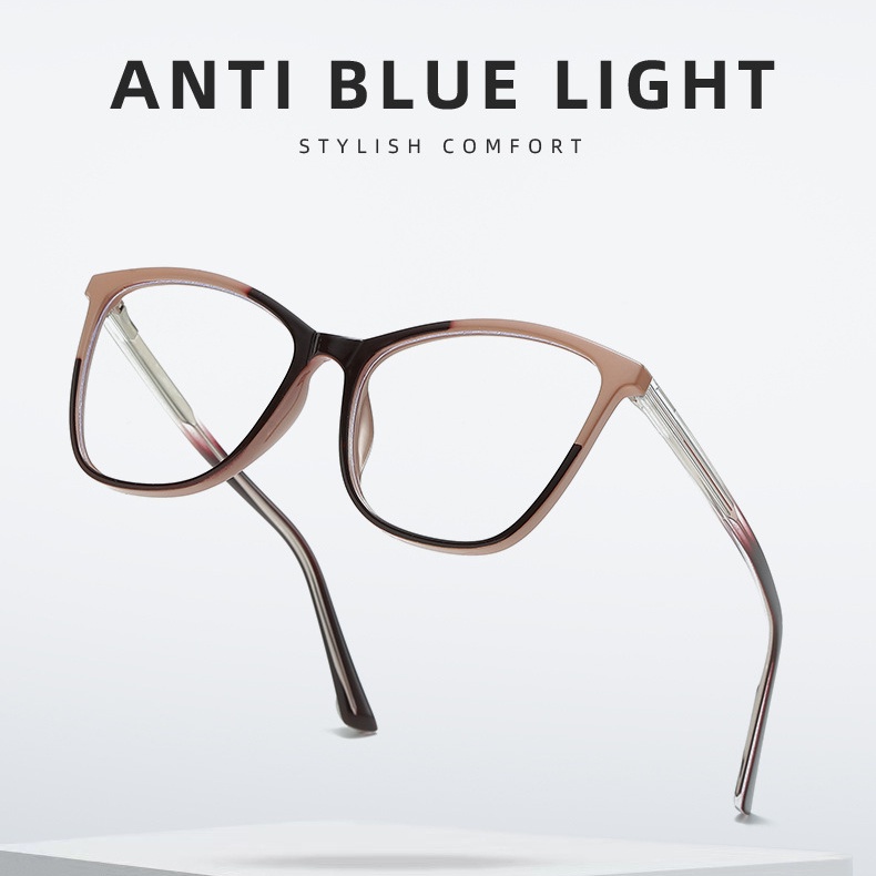 * Ready Stok * Kacamata Anti Blue Light Blocking Wanita Bening Anti Radiasi TR90 Kacamata Filter