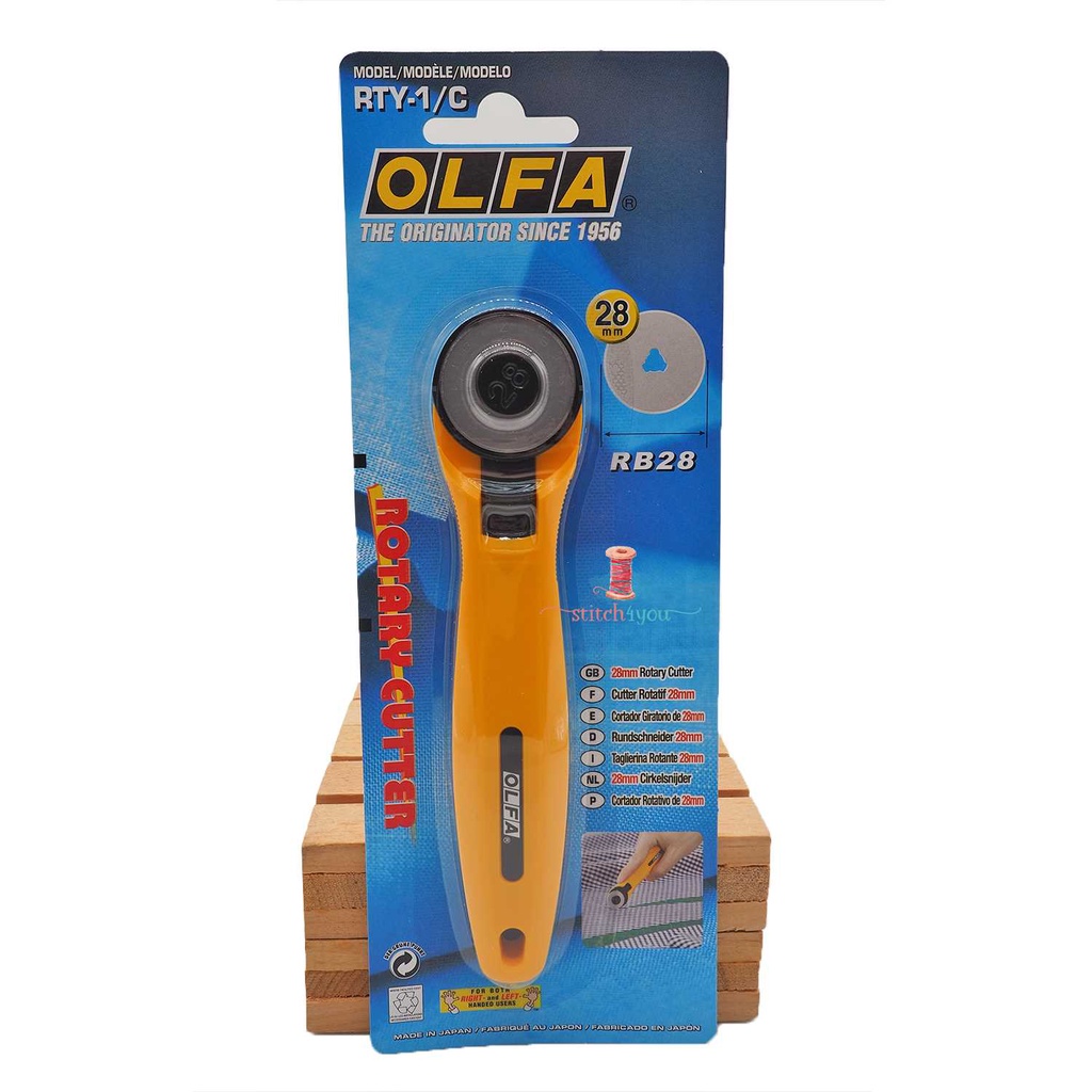 

OLFA Rotary Cutter 28mm RTY-1/C Pisau Putar Bulat Pemotong Kain Kertas