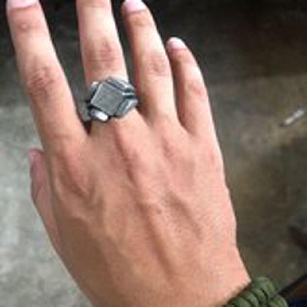 Needway  Man Cincin Kepribadian Retro Punk Scandinavian Cincin Unisex Tampan Perhiasan Fashion