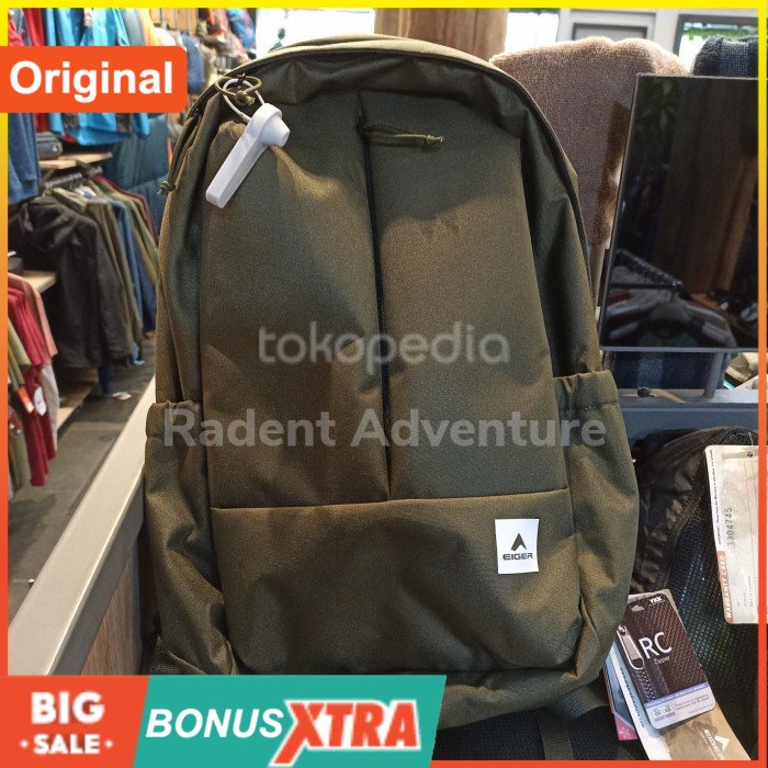 Tas EIGER1989 RIVERA Bag Olive 91000 7159 Original Cowok Bandung Ransel