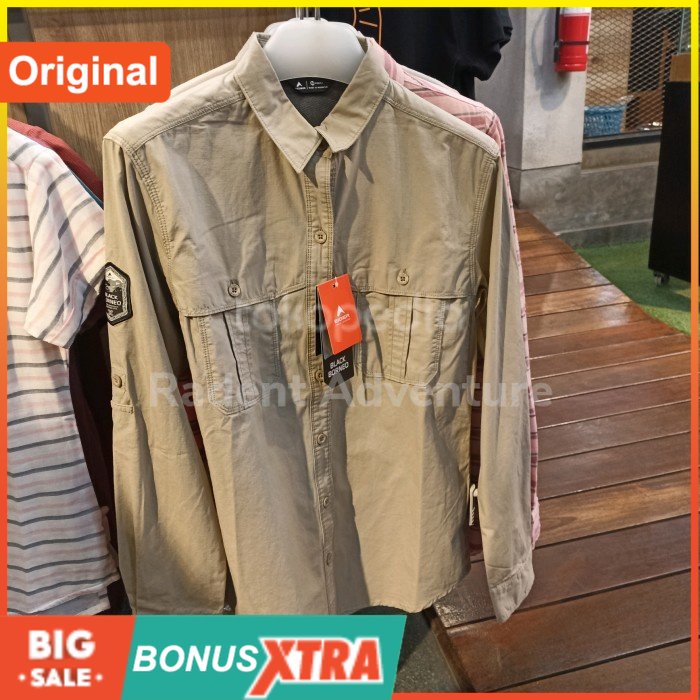 Kemeja Cewek Eiger AMBITION TROPIC WS BLACK BORNEO Khaki 91000 7305