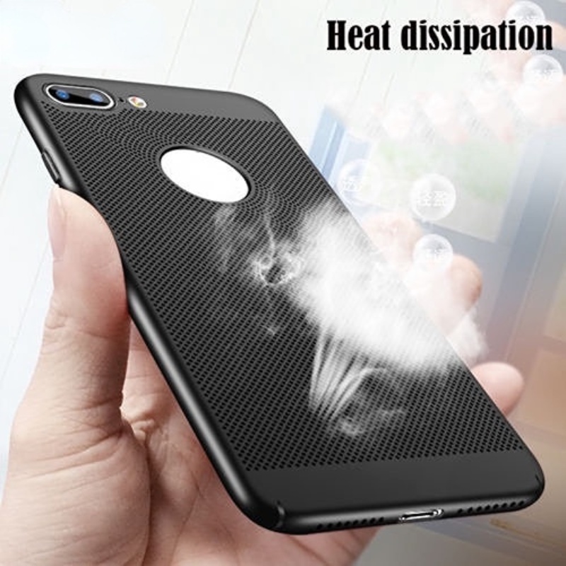 IPHONE Ponsel Penutup Pelindung Penghilang Panas Bernapas Aksesoris Ponsel Kualitas Tinggi Anti-Gores Ponsel Case Cakupan Penuh Casing Belakang Kompatibel Dengan Seri Iphone5Per6Per7