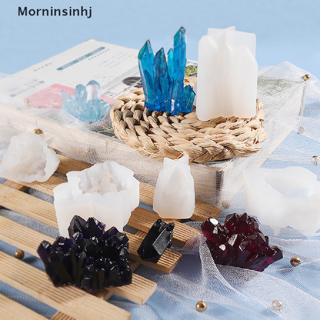 Mornin DIY Cetakan Resin Epoxy Kristal Ice Cluster Ornament Crystal Silicone Mold id