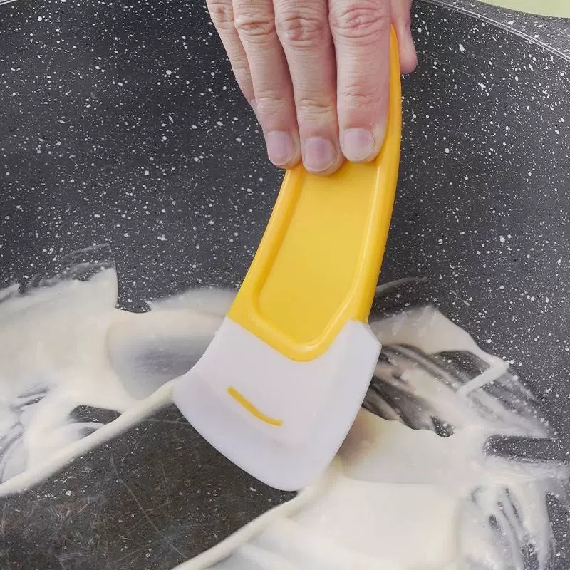 Silicone Cream Butter Spatula Panci Kotor Panci Piring Minyak Penghilang Noda Pembersih Scraper Kue Saos Scraper Pastry Baking Tool Peralatan Dapur